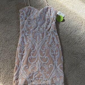 Windsor | Dresses | Windsor Kaia Strapless High Slit Formal Dress | Poshmark